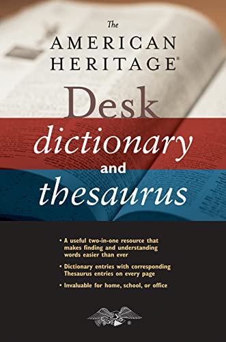 Imagen de archivo de The American Heritage Desk Dictionary and Thesaurus a la venta por Blackwell's