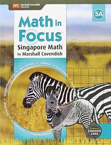 9780544193635: Student Edition, Book A Grade 5 2015 (Math in Focus: Singapore Math)