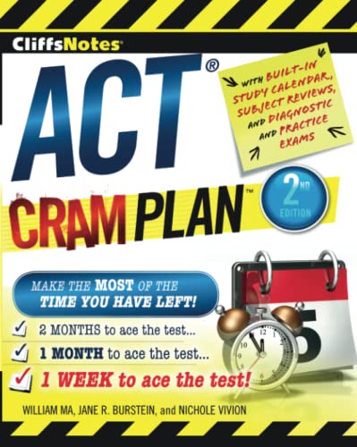 Stock image for CliffsNotes ACT Cram Plan for sale by Better World Books