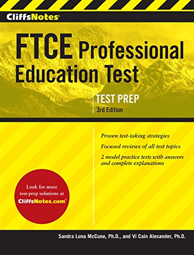 Beispielbild fr CliffsNotes FTCE Professional Education Test, 3rd Edition (CliffsNotes (Paperback)) zum Verkauf von SecondSale