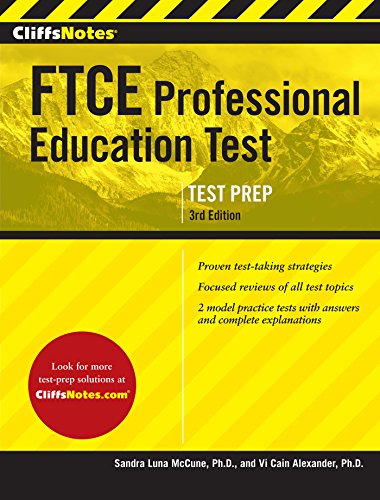 Imagen de archivo de CliffsNotes FTCE Professional Education Test, 3rd Edition (CliffsNotes (Paperback)) a la venta por SecondSale