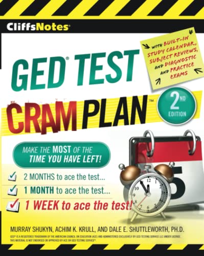 Stock image for CliffsNotes GED TEST Cram Plan Second Edition (Cliffsnotes Cram Plan) for sale by PlumCircle