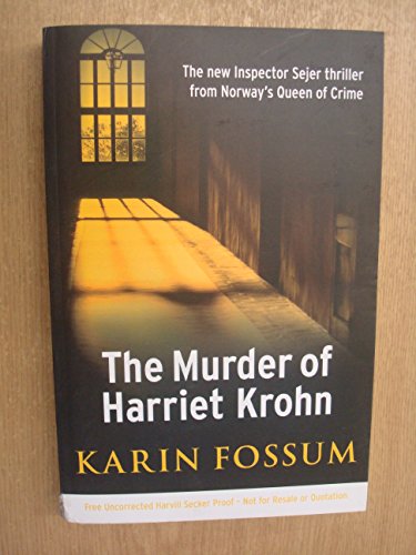 Beispielbild fr The Murder of Harriet Krohn (Inspector Sejer Mysteries) zum Verkauf von SecondSale