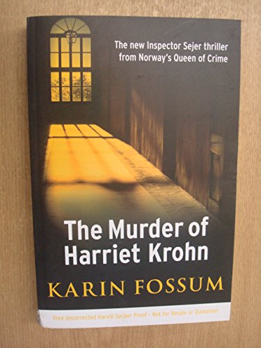 9780544273399: The Murder of Harriet Krohn (Inspector Sejer Mysteries)