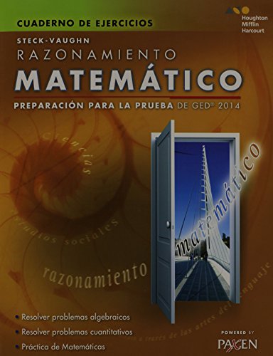 9780544301337: Steck-Vaughn preparacion para la prueba de GED 2014 / Steck-Vaughn GED Test Prep 2014: Razonamiento Matematico / Mathematical Reasoning