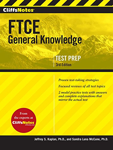 9780544309883: Cliffsnotes FTCE General Knowledge Test, 3rd Edition
