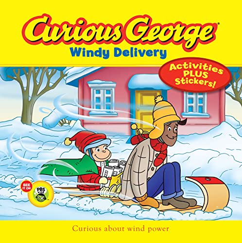 Imagen de archivo de Curious George Windy Delivery (CGTV 8x8 w/stickers) a la venta por Books Puddle