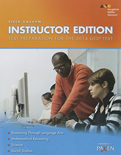 Stock image for Steck-Vaughn Test Preparation For The 2014 Ged Test: Instructor Edition ; 9780544323971 ; 0544323971 for sale by APlus Textbooks