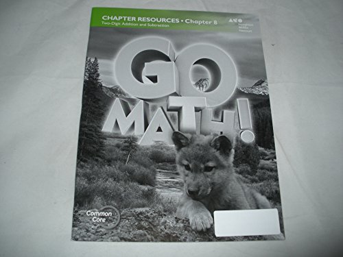 Stock image for HMH Go Math! Grade 1, Chapter 8: Teacher's Chapter Resources, Consumable Common Core Two-Digit Addition And Subtraction (2012 Copyright) for sale by ~Bookworksonline~