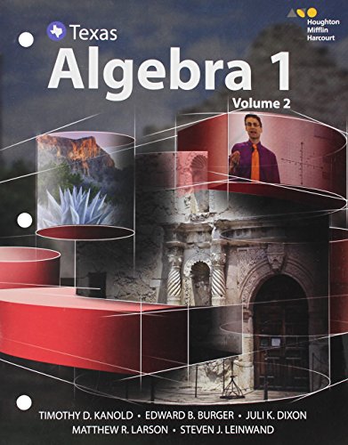 9780544353879: Algebra 1 Texas (2) (Go Math!)