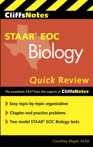 9780544370128: Cliffsnotes Staar Eoc Biology Quick Review (Cliffsnotes Quick Review)
