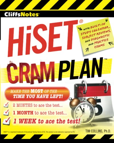 Stock image for CliffsNotes HiSET Cram Plan (CliffsNotes Cram Plan) for sale by KuleliBooks