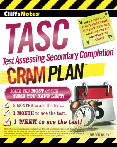9780544373310: CliffsNotes TASC Test Assessing Secondary Completion Cram Plan