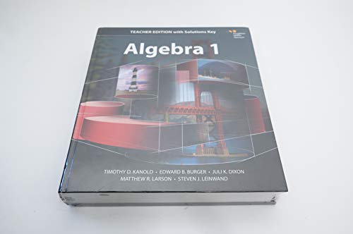 Imagen de archivo de HMH Algebra 1 Teacher's Edition with Solutions 2015 a la venta por Walker Bookstore (Mark My Words LLC)
