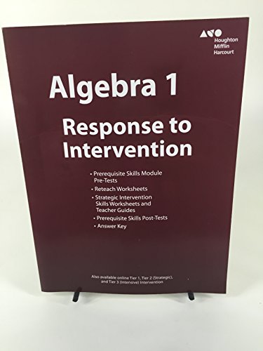 Imagen de archivo de Algebra 1 Response to Intervention By HMH a la venta por ThriftBooks-Dallas