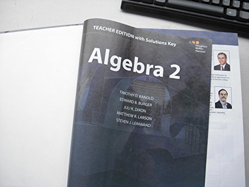 Imagen de archivo de HMH Algebra 2 California: Teacher Edition with Solutions 2015 a la venta por Patrico Books