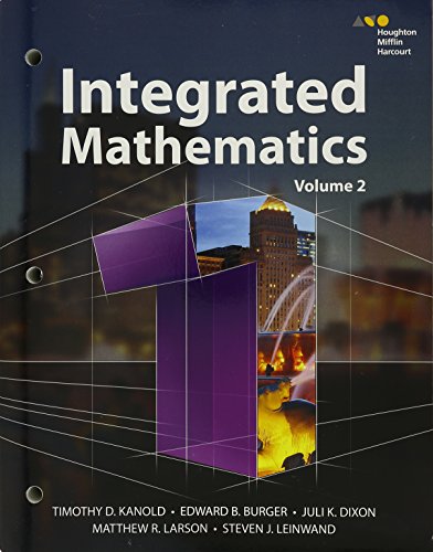 9780544389762: Hmh Integrated Math 1: Interactive Student Edition Volume 2 (Consumable) 2015
