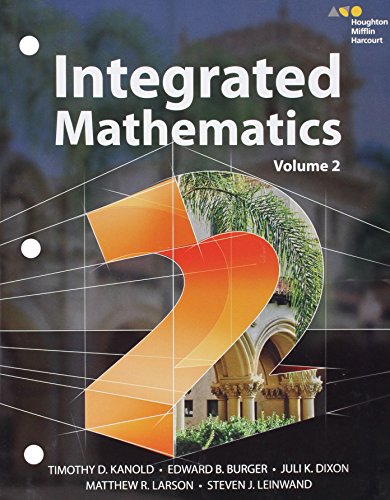 9780544389847: Hmh Integrated Math 2: Interactive Student Edition Volume 2 (Consumable) 2015