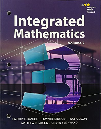 Imagen de archivo de Hmh Integrated Math 3: Interactive Student Edition Volume 2 (Consumable) 2015 a la venta por Jenson Books Inc