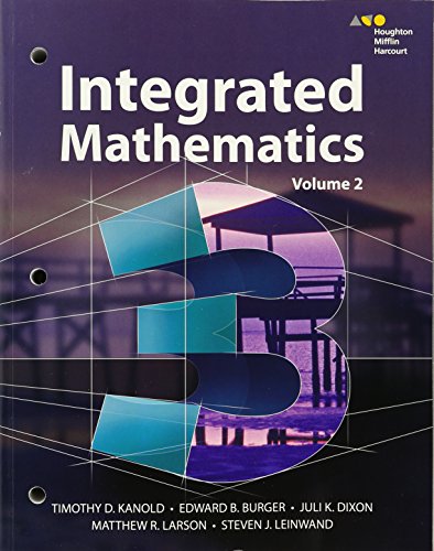 9780544389892: Hmh Integrated Math 3: Interactive Student Edition Volume 2 (Consumable) 2015