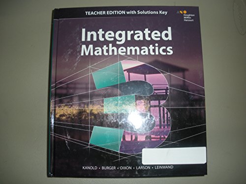 9780544389915: Hmh Integrated Math With Solutions 2015 (Hmh Integrated Math, 3)