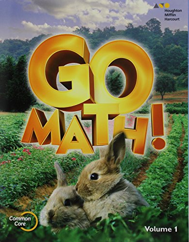 Beispielbild fr HMH Go Math! Grade K, Volume 1, Chapters 1-8, Common Core: Consumable Student Soft Work Text Edition (2015 Copyright) zum Verkauf von ~Bookworksonline~