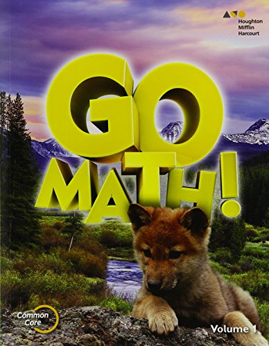 Beispielbild fr HMH Go Math! Grade 1, Volume 1, Common Core: Consumable Student Soft Text Edition (2015 Copyright) zum Verkauf von ~Bookworksonline~