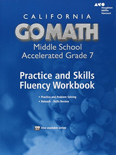 Imagen de archivo de Go Math!: Practice Fluency Workbook Accelerated 7 a la venta por Hawking Books