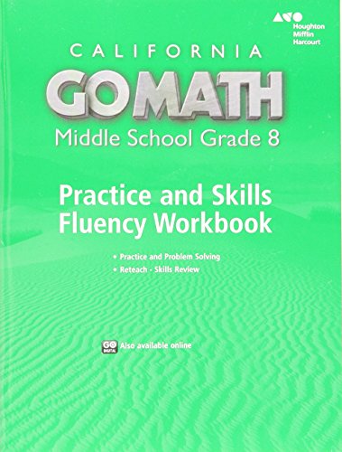 9780544470705: Go Math!: Practice Fluency Workbook Grade 8: Practice Fluency, California Edition