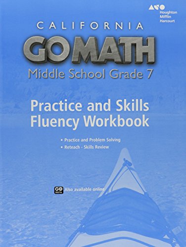 Imagen de archivo de Go Math!: Practice Fluency Workbook Grade 7 a la venta por Hawking Books