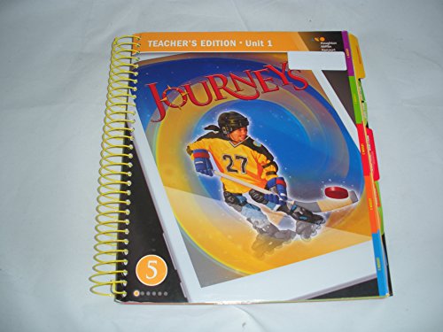 Imagen de archivo de Journeys Teacher's Edition Unit 1 Grade 5 a la venta por HPB-Red