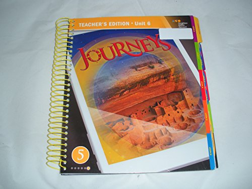 Imagen de archivo de 2017 Journeys Teacher Edition Volume 6 Grade 5 a la venta por Walker Bookstore (Mark My Words LLC)
