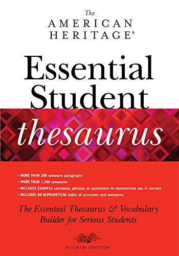 Imagen de archivo de The American Heritage Essential Student Thesaurus a la venta por ThriftBooks-Atlanta