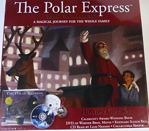 Stock image for The Polar Express Holiday Gift Set Book DVD Keepsake Sleigh Bell CD & Collectible Poster for sale by HPB-Ruby