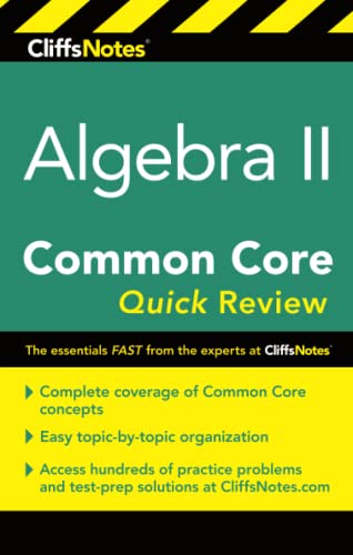 Stock image for CliffsNotes Algebra II Common Core Quick Review for sale by SecondSale