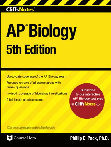 Imagen de archivo de CliffsNotes AP Biology: 5th Edition a la venta por Seattle Goodwill
