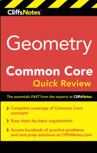 Stock image for CliffsNotes Geometry Common Core Quick Review for sale by SecondSale