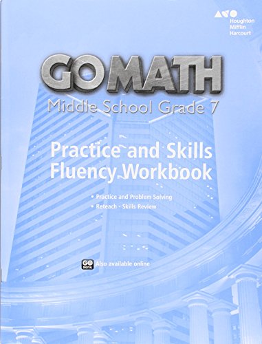 Imagen de archivo de Practice Fluency Workbook Grade 7 (Go Math!) a la venta por SecondSale