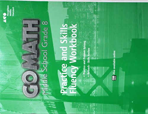 Imagen de archivo de Go Math! : Practice Fluency Workbook Grade 8 a la venta por Better World Books