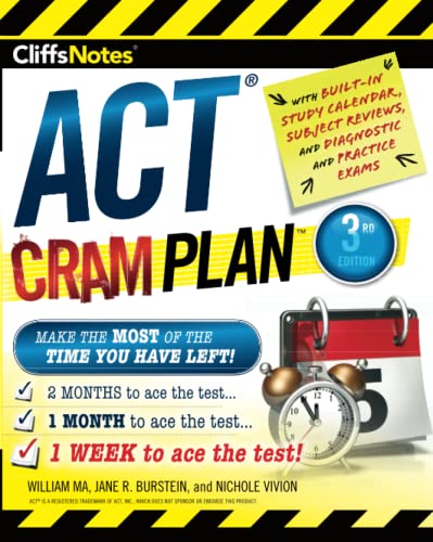 9780544836600: CliffsNotes ACT Cram Plan, 3rd Edition (Cliffnotes)