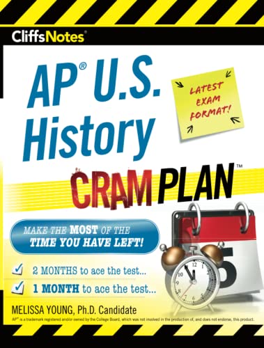 Stock image for CliffsNotes AP U.S. History Cram Plan (CliffsNotes Cram Plan) for sale by HPB-Emerald