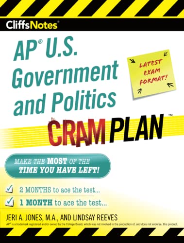 Stock image for CliffsNotes AP U.S. Government and Politics Cram Plan for sale by Textbooks_Source