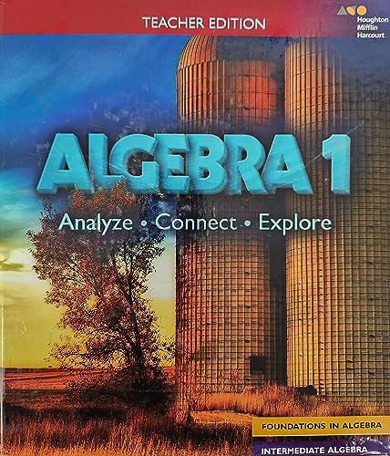 Stock image for Houghton Mifflin Harcourt South Carolina Foundations/Intermediate Algebra Teacher's Edition 2018 for sale by Alliance Book Services
