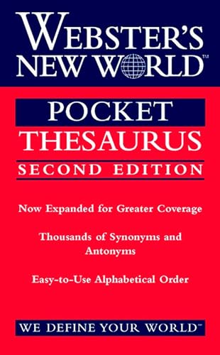 Stock image for Webster's New World Pocket Thesaurus, Second Edition for sale by SecondSale