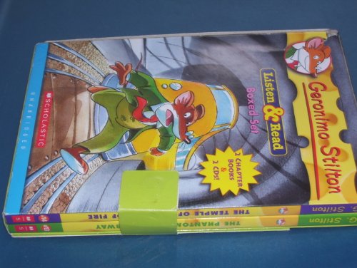 Stock image for Geronimo Stilton Boxed Set: The Phantom of the Subway/the Temple of the Ruby of Fire (Geronimo Stilton) (Audio Cd and Books) (Volume 13, Volume 14) for sale by SecondSale