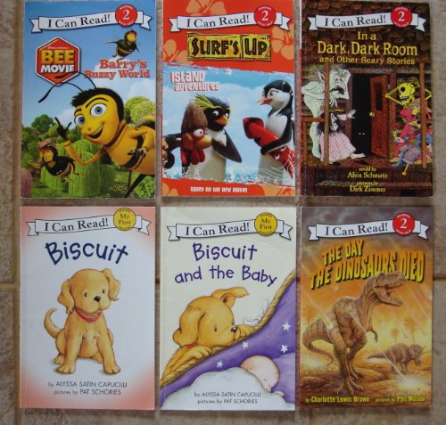 Stock image for I Can Read! Set of 6 Books (Biscuit ~ Biscuit and the Baby ~ Surf's Up! Island Adventures ~ In a Dark, Dark Room and Other Scary Stories ~ Bee Movie: Barry's Buzzy World ~ The Day the Dinosaurs Died) for sale by GF Books, Inc.