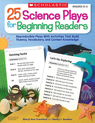 Beispielbild fr 25 Science Plays for Beginning Readers : Reproducible Plays with Activities That Build Fluency, Vocabulary, and Content Knowledge zum Verkauf von Better World Books