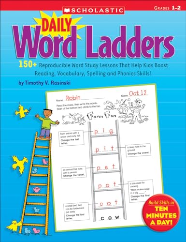 Imagen de archivo de Daily Word Ladders: Grades 1-2: 150+ Reproducible Word Study Lessons That Help Kids Boost Reading, Vocabulary, Spelling and Phonics Skills! a la venta por -OnTimeBooks-