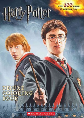 9780545082150: Harry Potter Deluxe Coloring Book (Harry Potter Movies 1-6) (Harry Potter Movie Tie-In)