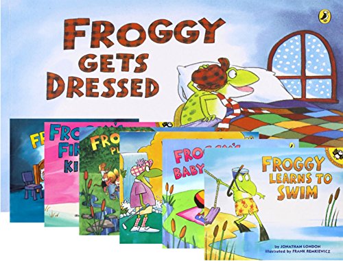 Stock image for Froggy Mega Pack: Froggy Gets Dressed; Froggy Learns to Swim; Froggy's Baby Sister; Froggy Plays in the Band; Froggy's Day with Dad; Froggy's First Kiss; Froggy Goes to Bed (7 Titles) for sale by GF Books, Inc.